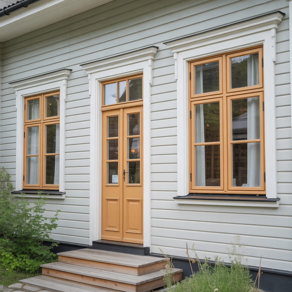 1.Sa renoverar du fonster och dorrar for att skapa ett enhetligt utseende