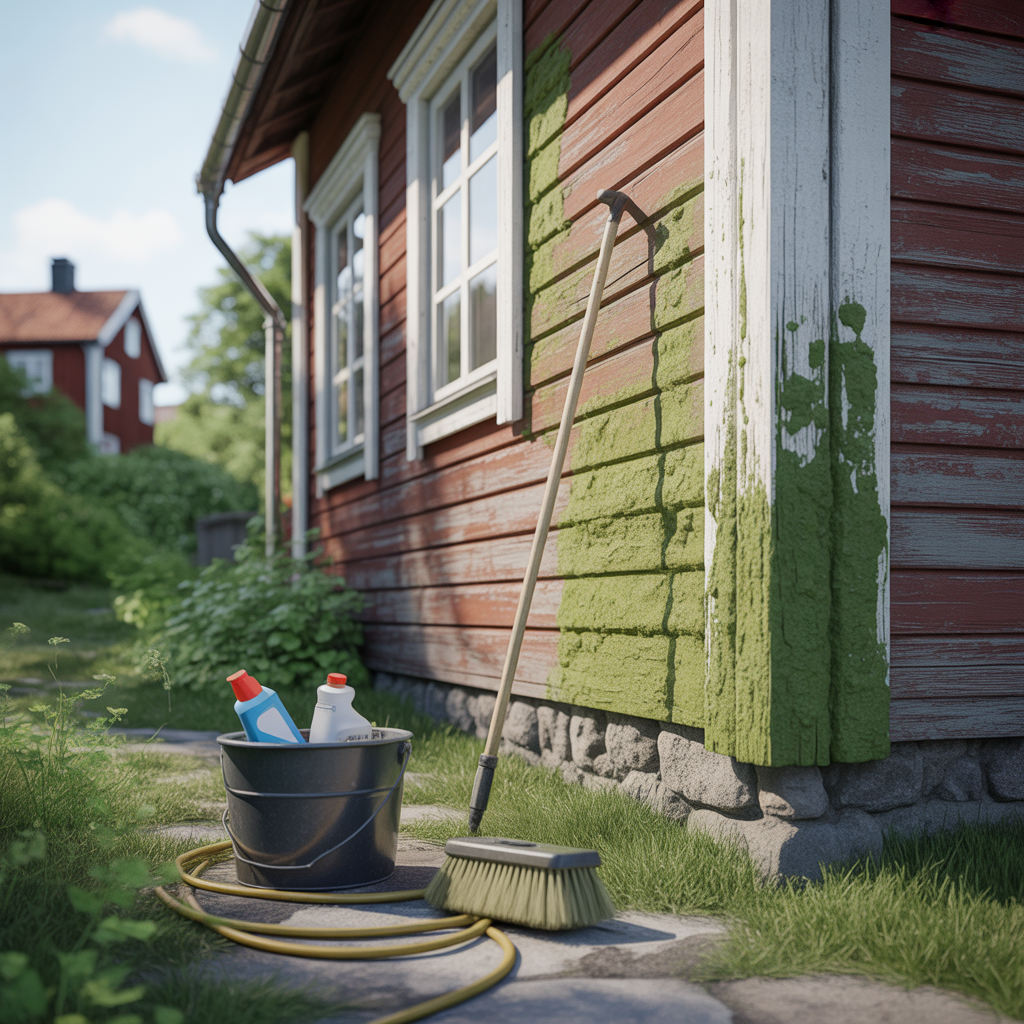 11.Sa far du bort alger och smuts innan fasadmalning