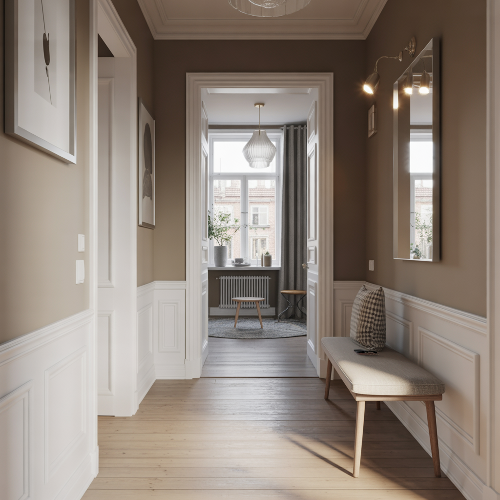 4.Vilken farg fungerar bast for att skapa en elegant hall