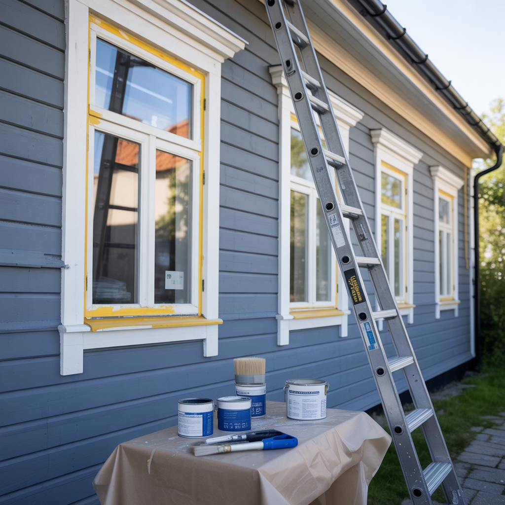 9.Fasadmalning hur du forbereder och genomfor arbetet