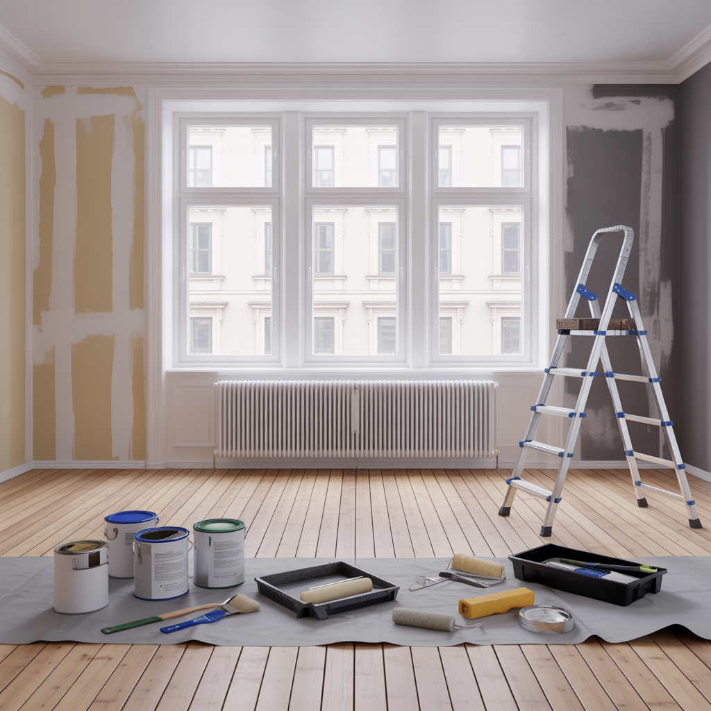 kostnad for att mala vardagsrum 2025 timmar material rot