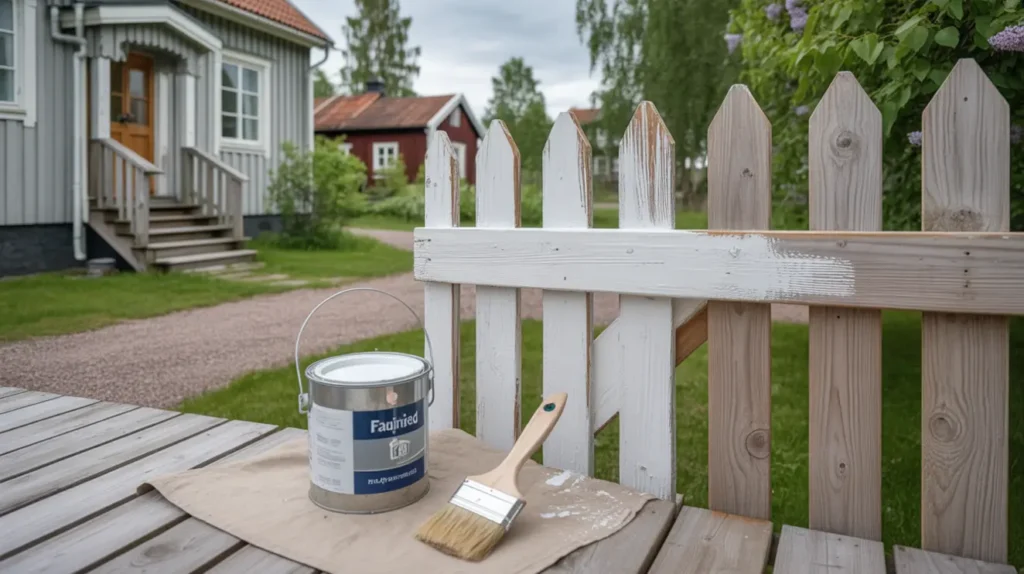 m la staket och altanr cken i juni b sta v derf nstret r tt f rg och h llbar sommarfinish