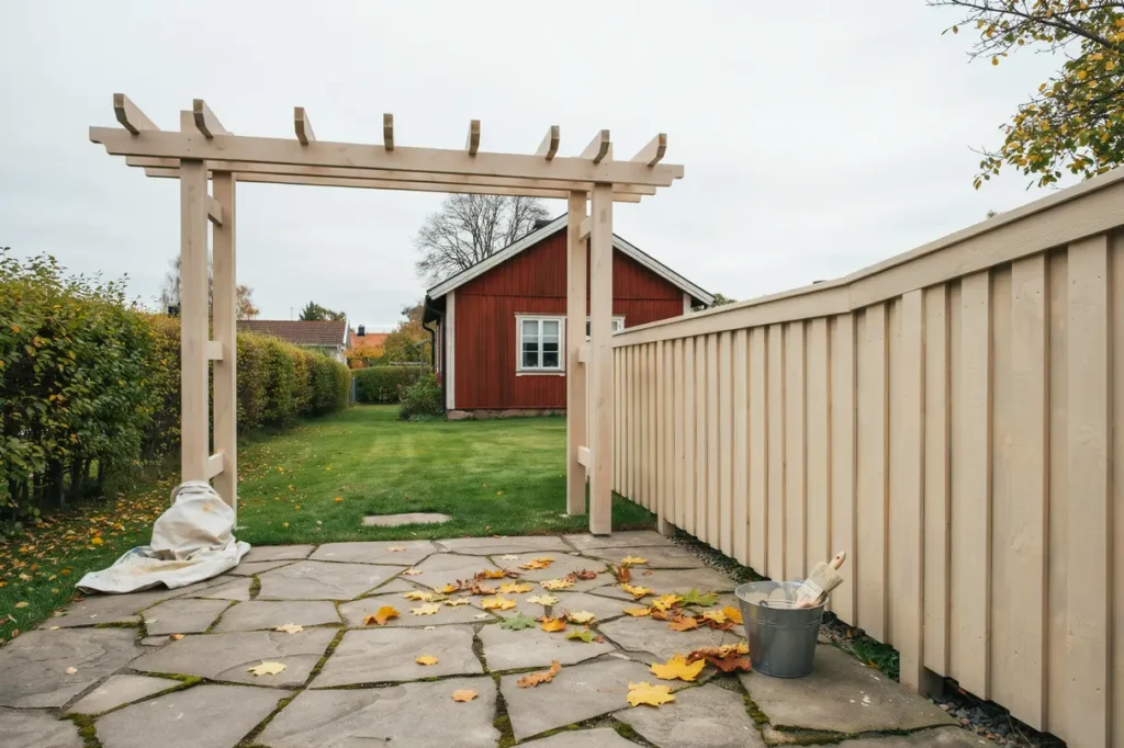 september r r tt tid att m la plank och pergola s hinner du skydda tr et f re h stregnen
